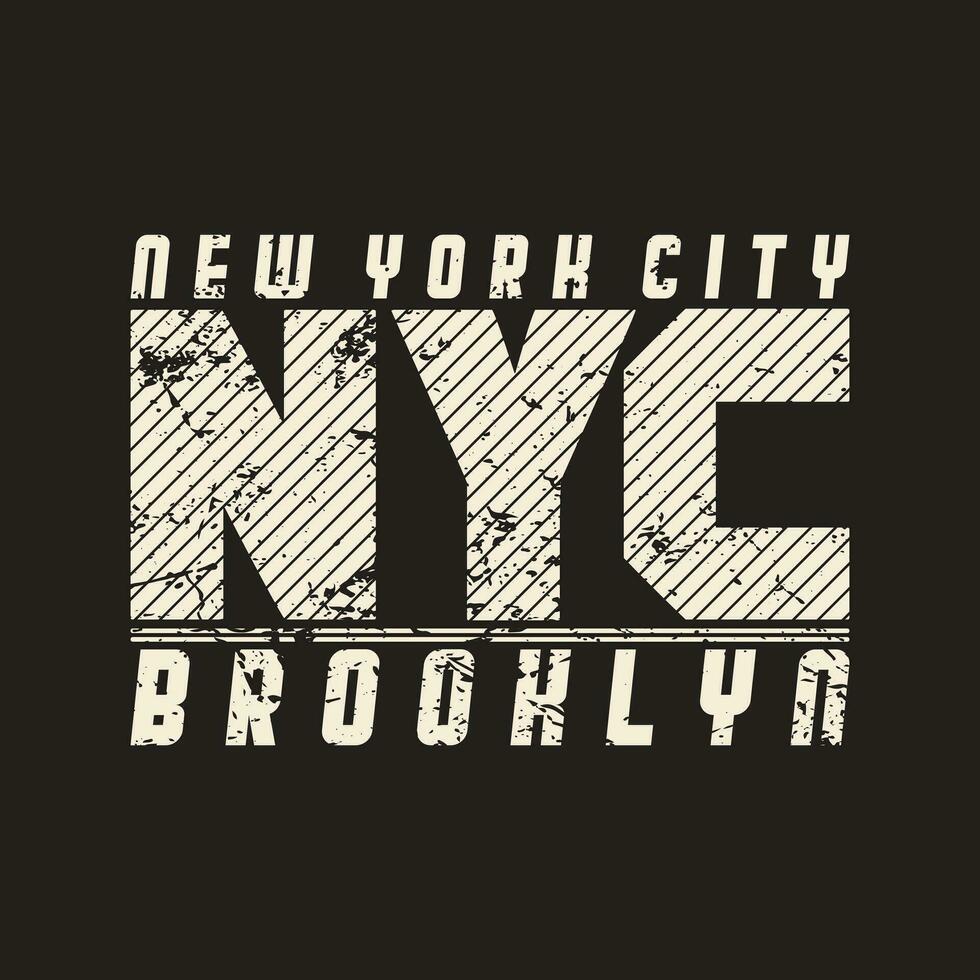 Brooklyn, New York typography t-shirt design, College-style Brooklyn clothing print. Illustration in vector format, USA typography t shirt design.