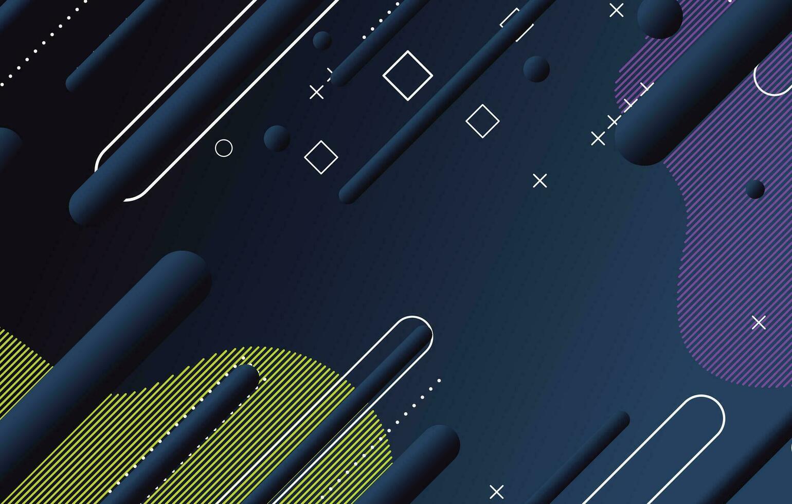 Abstract dark minimal geometric background design vector