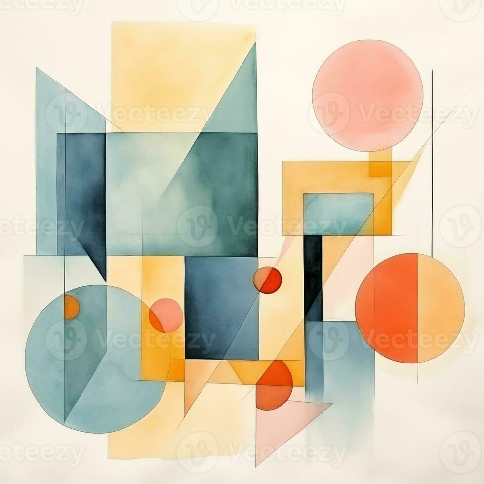 Abstract geometric wall art, printable painting, background, screensaver, wallpaper, sublimation photo