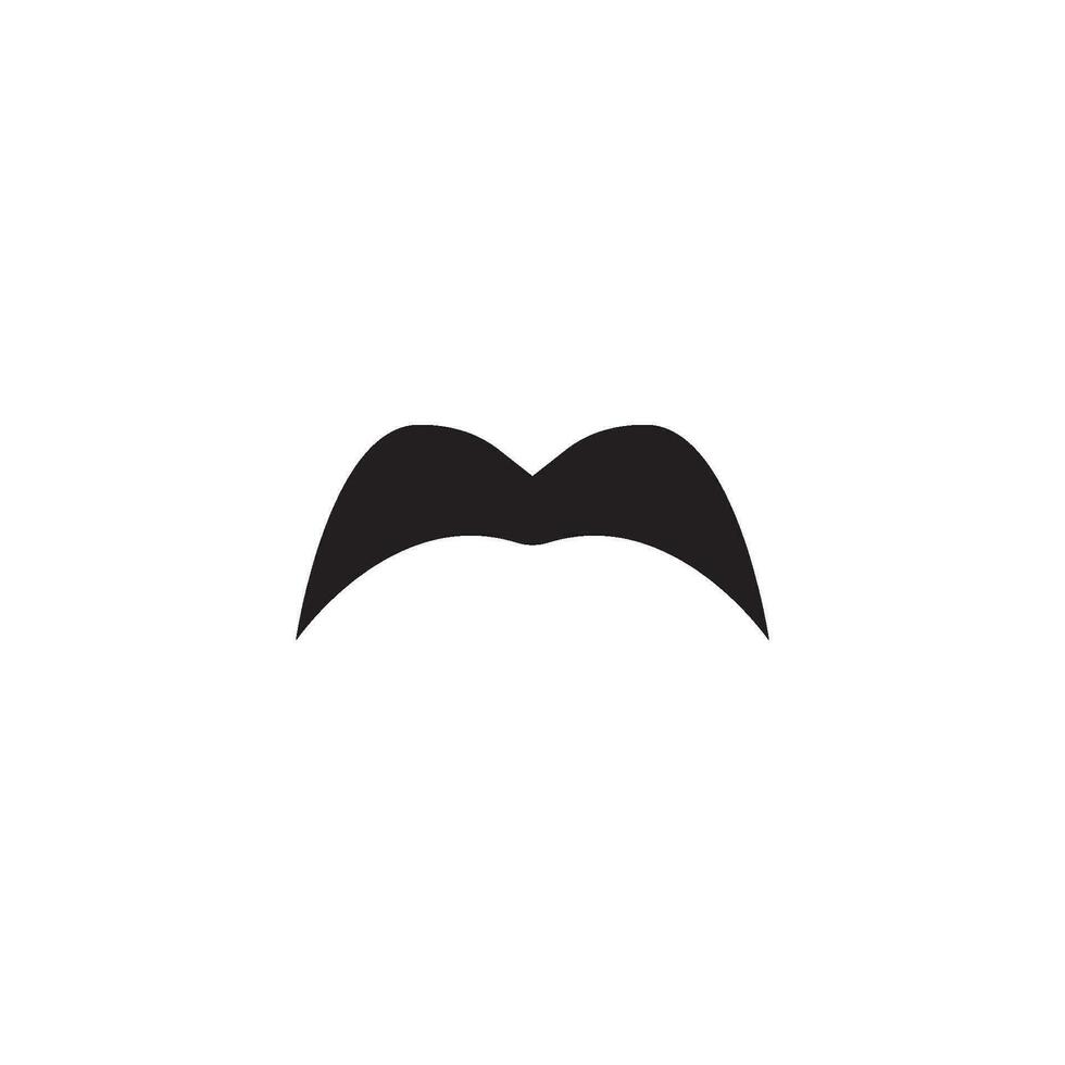 icono de bigote vector