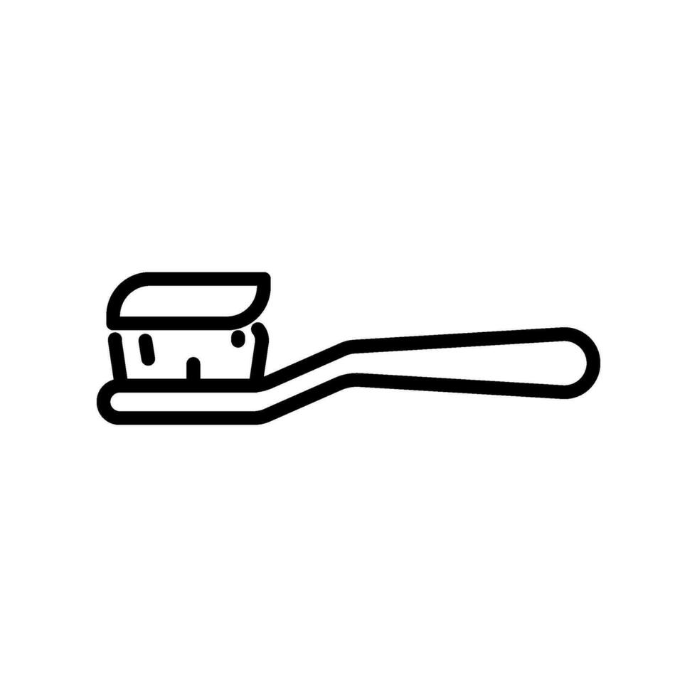 toothbrush vector icon in line style