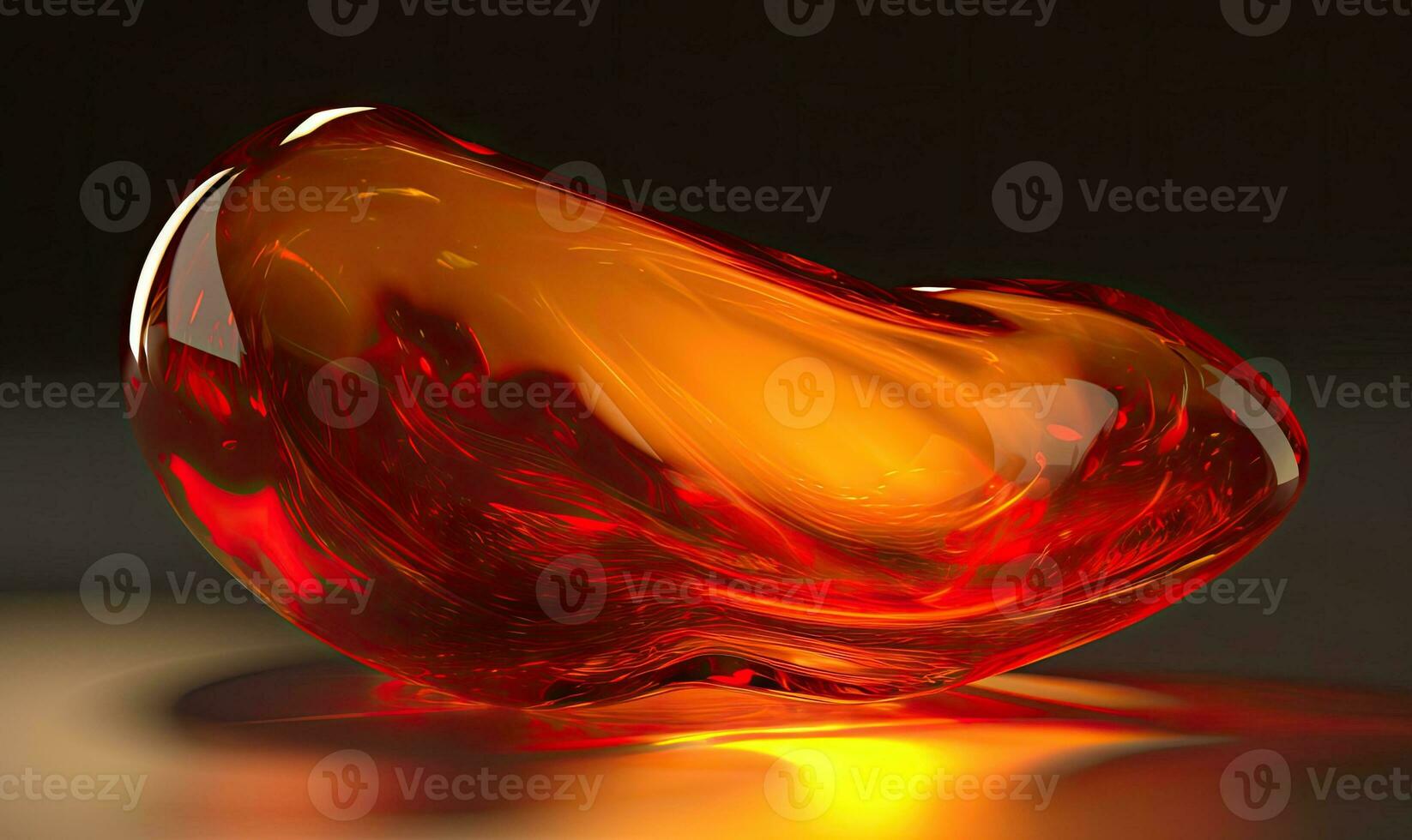 Glass magnifies the beauty of transparent flames Creating using generative AI tools photo