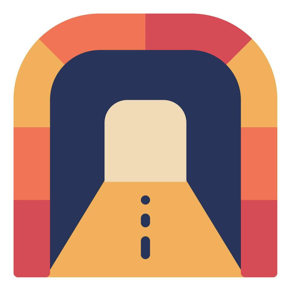 Tunnel Icon Illustration, for UIUX, Infographic, etc vector