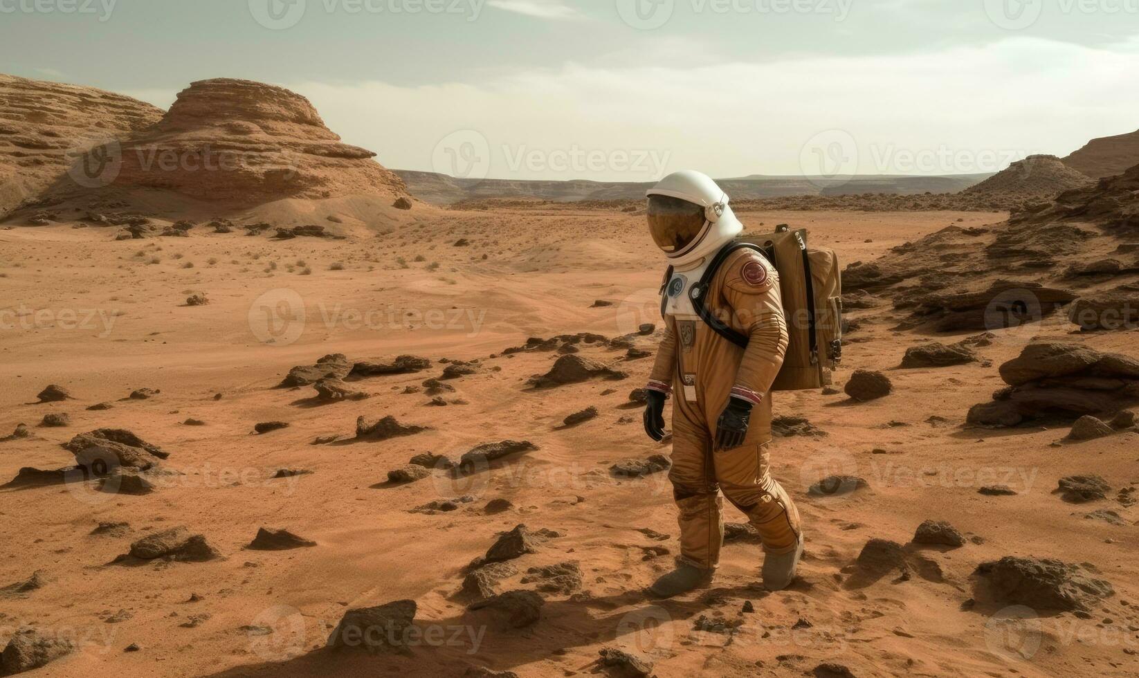 Astronaut discovers surprising evidence of life on Mars Creating using generative AI tools photo