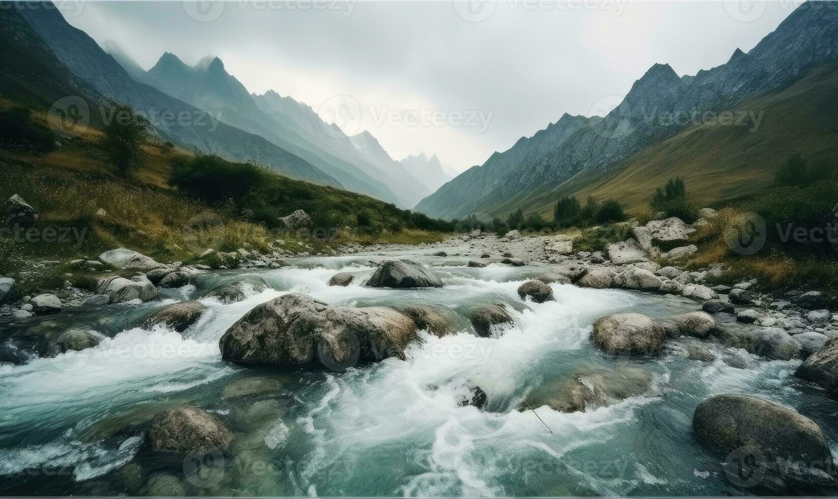 The river currents are too fast to swim Creating using generative AI tools photo