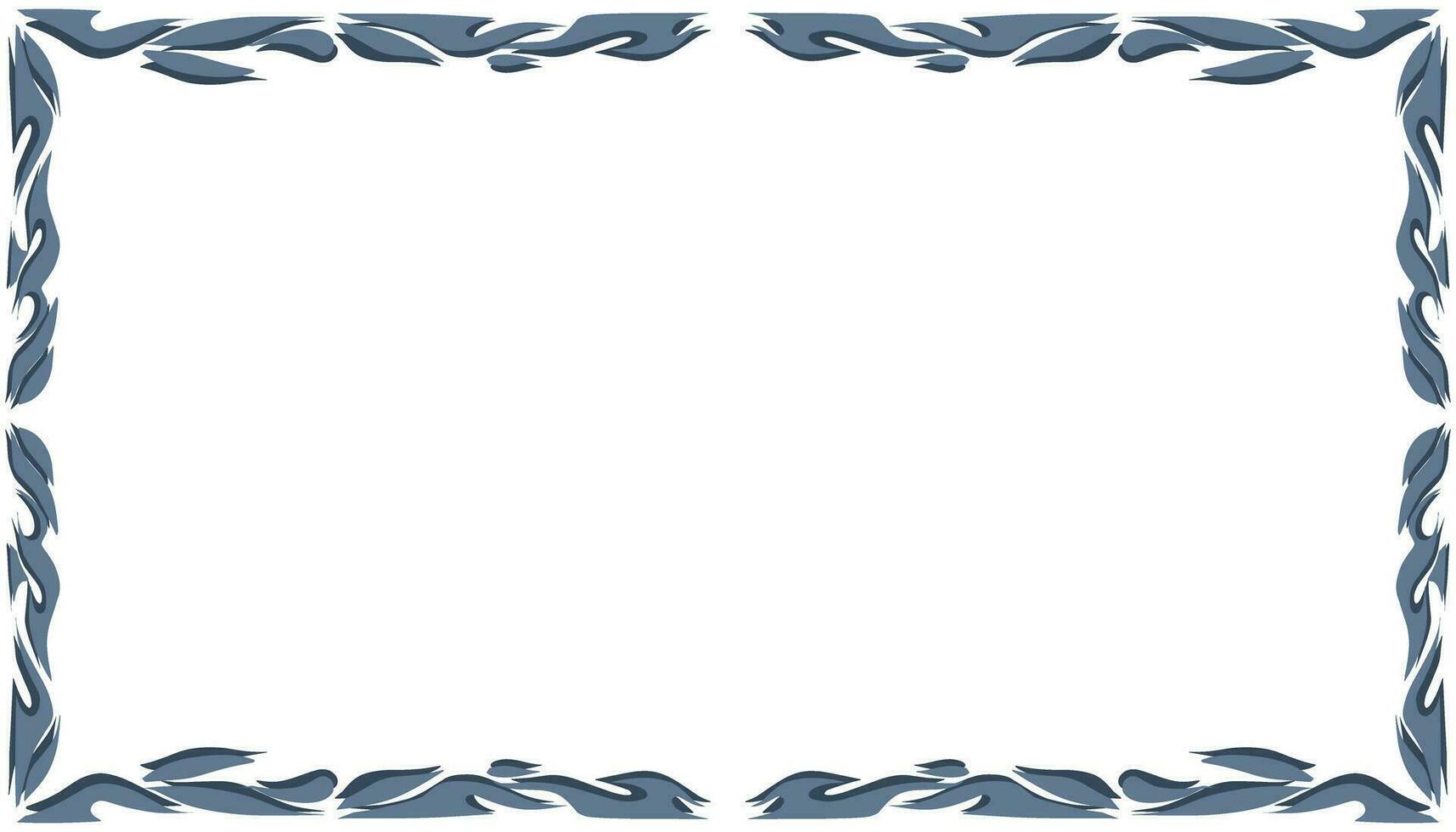 Abstract background with elemental blue border or frame. Perfect for card backgrounds, book covers, posters, banners vector