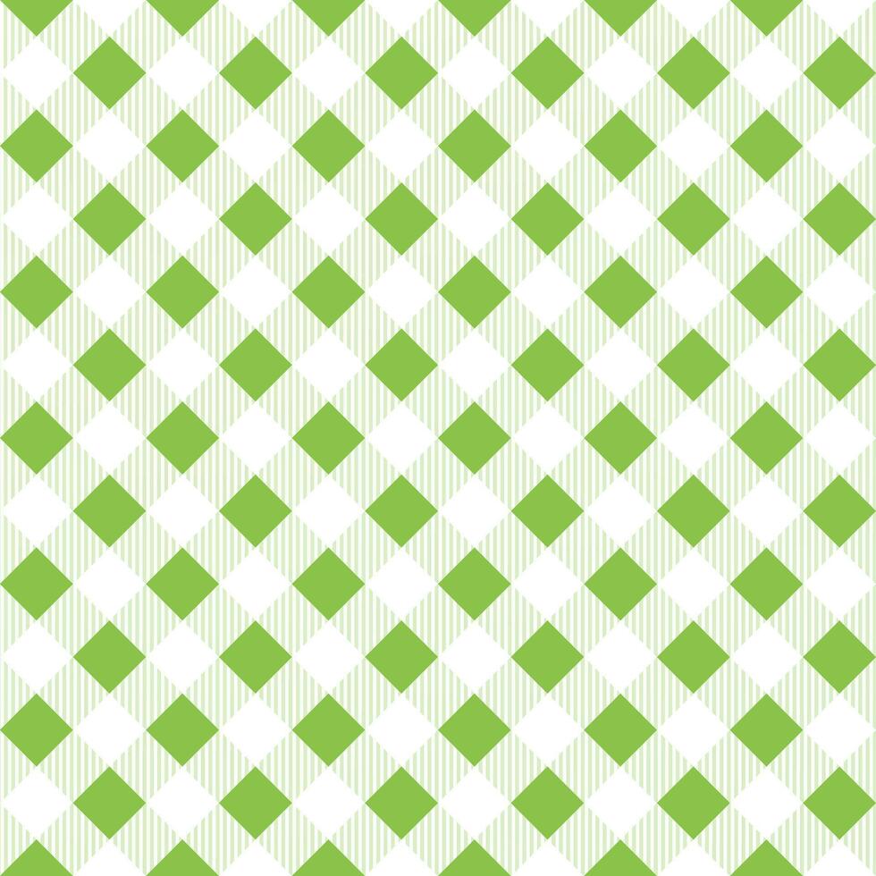 Light green plaid pattern background. plaid pattern background. plaid background. Seamless pattern. for backdrop, decoration, gift wrapping, gingham tablecloth, blanket, tartan, fashion fabric print. vector