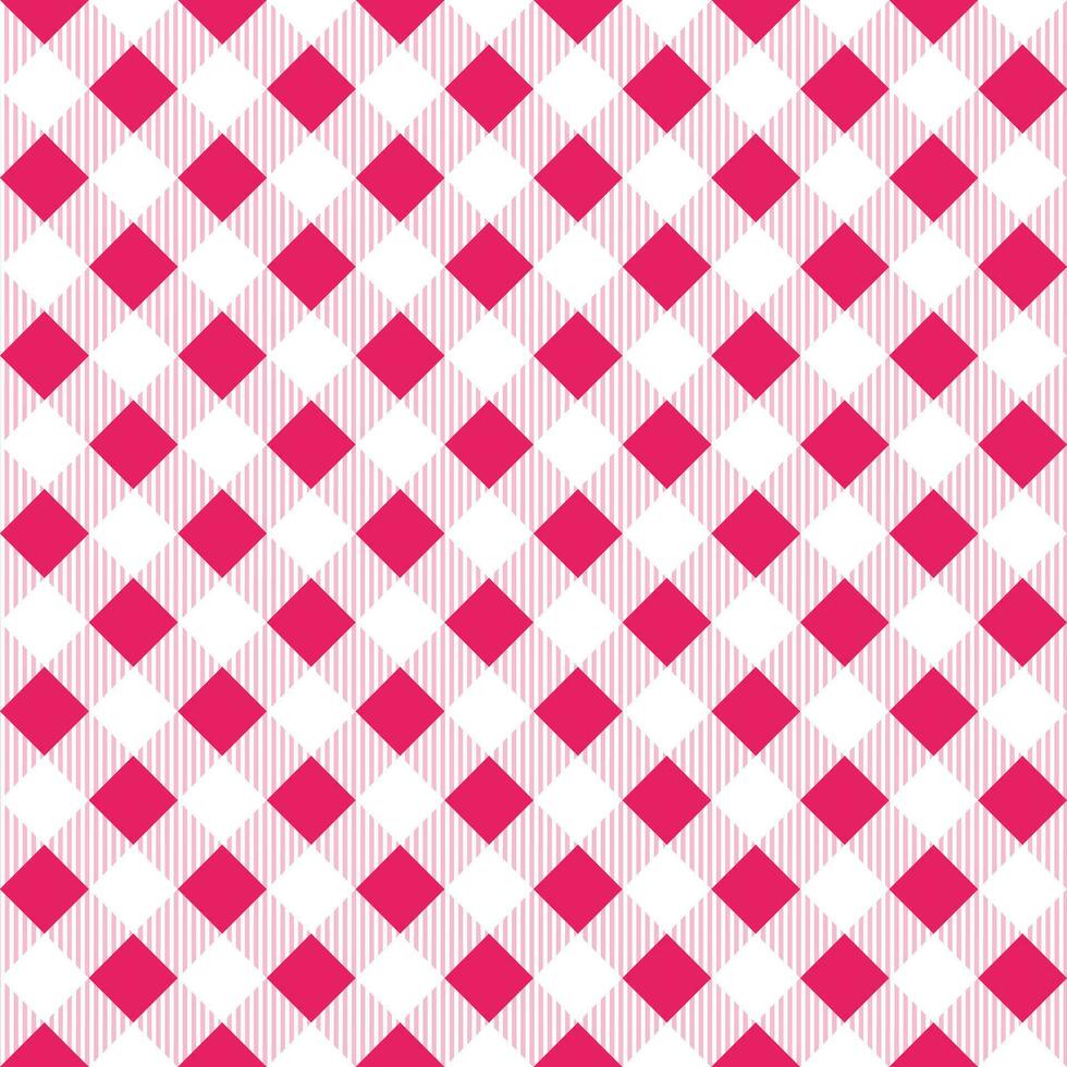 Pink plaid pattern background. plaid pattern background. plaid background. Seamless pattern. for backdrop, decoration, gift wrapping, gingham tablecloth, blanket, tartan, fashion fabric print. vector