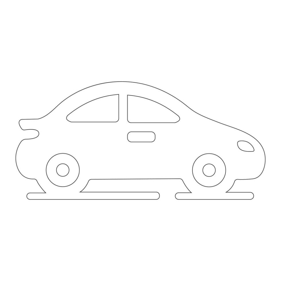 vector ilustración de coche icono con blanco antecedentes