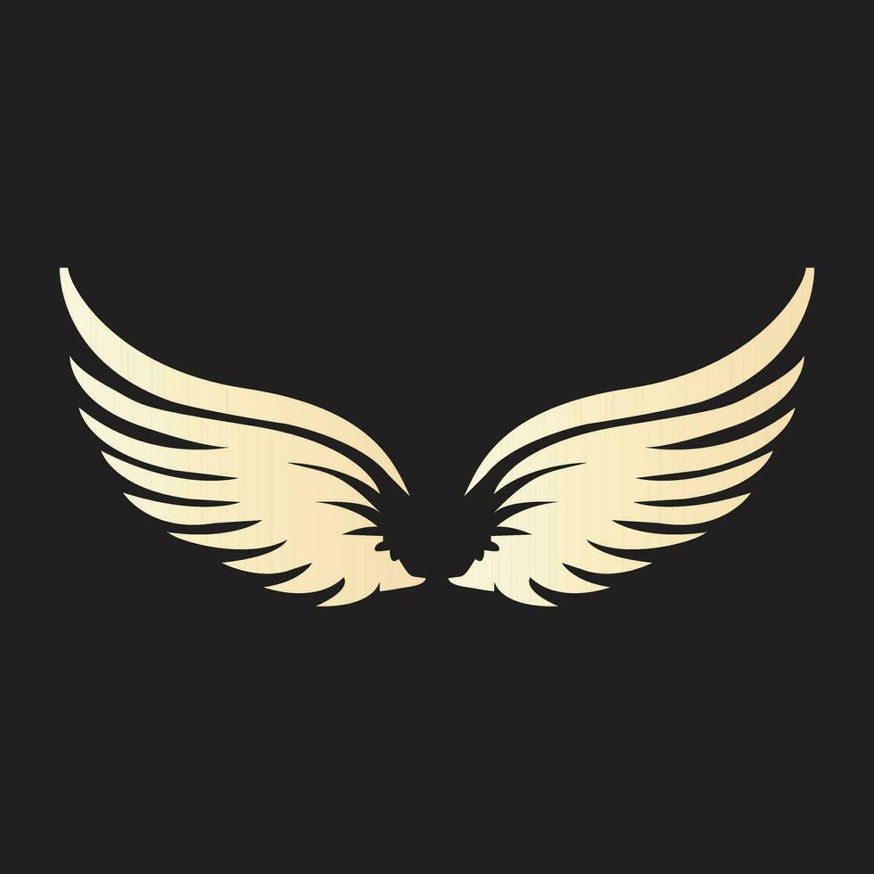 Color wing icon Royalty vector