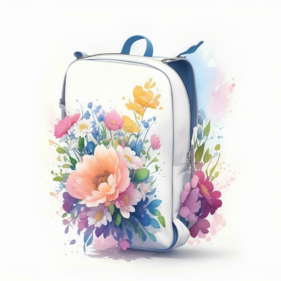 school bag, commemorating back to school. AI generated photo