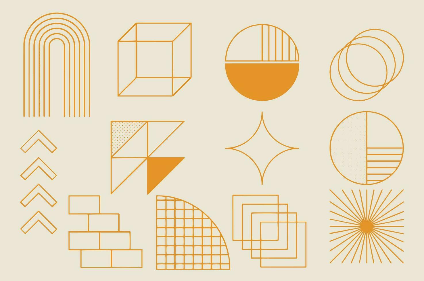 Memphis elements retro funky graphic, 90s trends designs and vintage geometric print elements vector