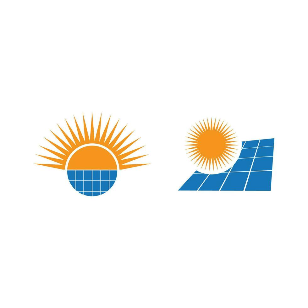 Sun logo vector template and symbol design