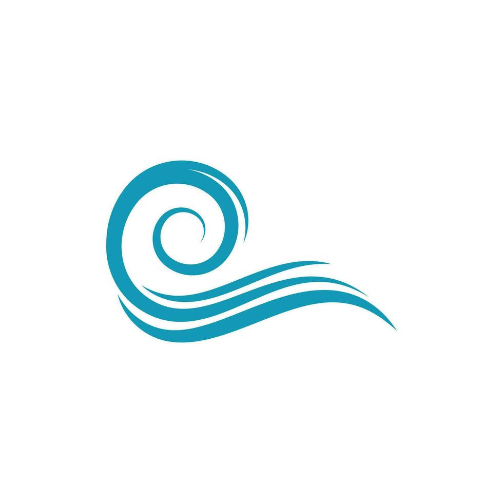 agua ola logo vector y símbolo modelo