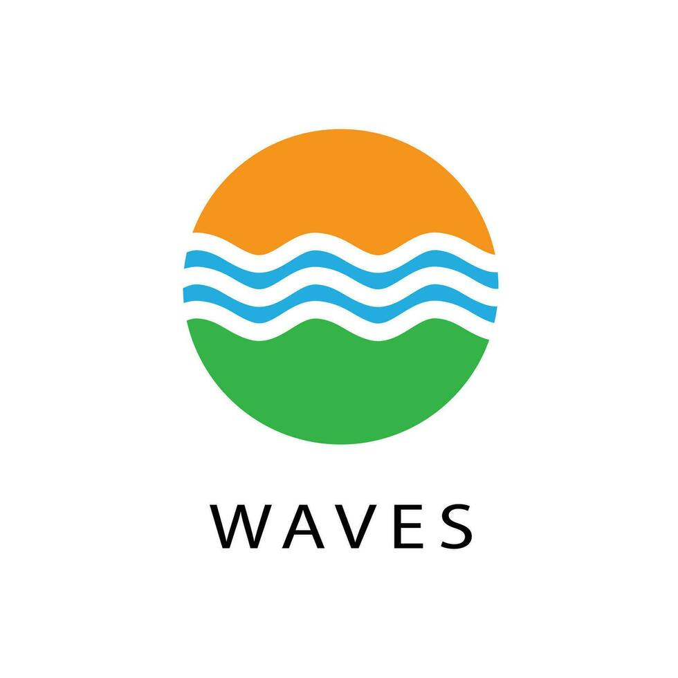 Water wave Logo vector and symbol Template