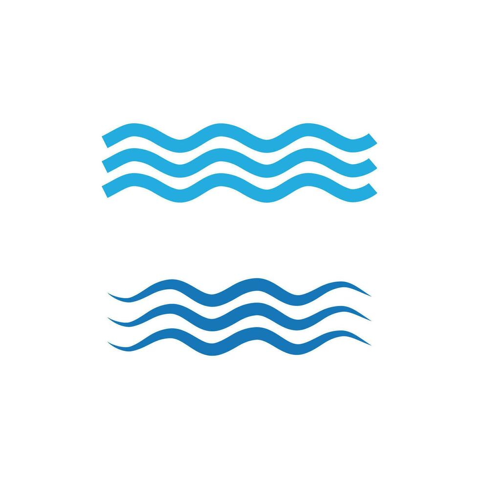 Sea wave logo vector business element and symbol