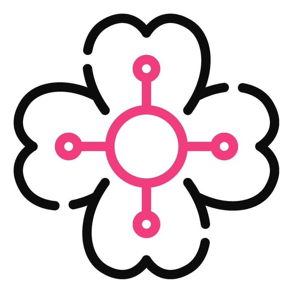 Cereza florecer icono ilustración, para uiux, infografía, etc vector