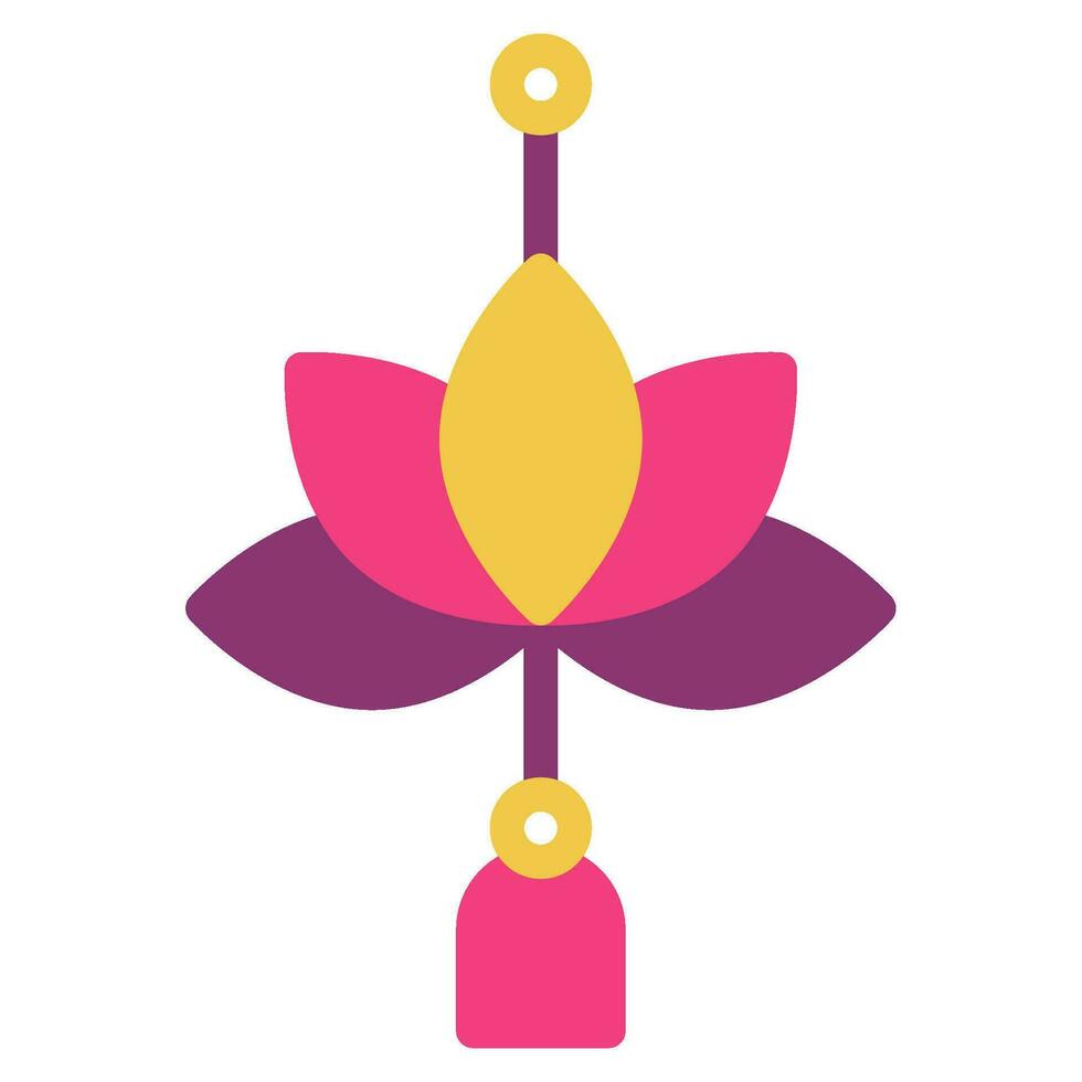 Lotus Lantern icon illustration, for UIUX, Infographic, etc vector