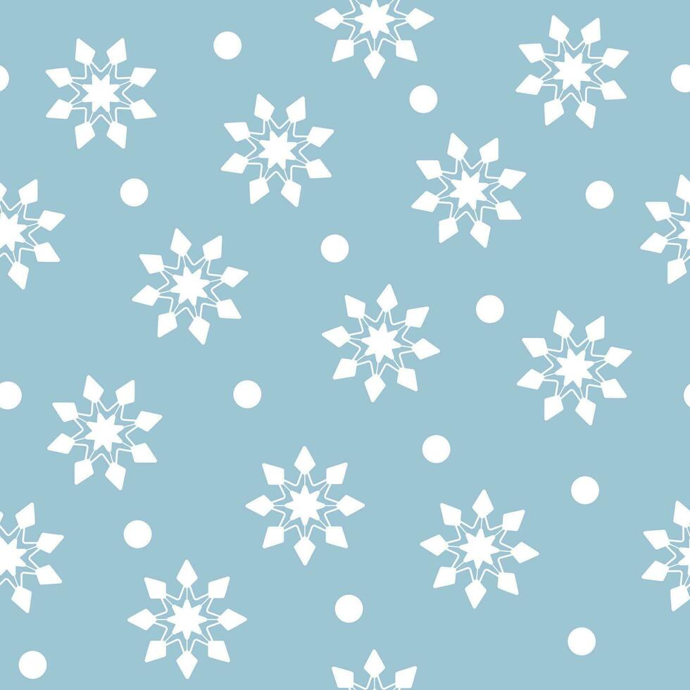 Christmas seamless pattern with snowflakes. Well suited for a Christmas card, banner or poster. vector