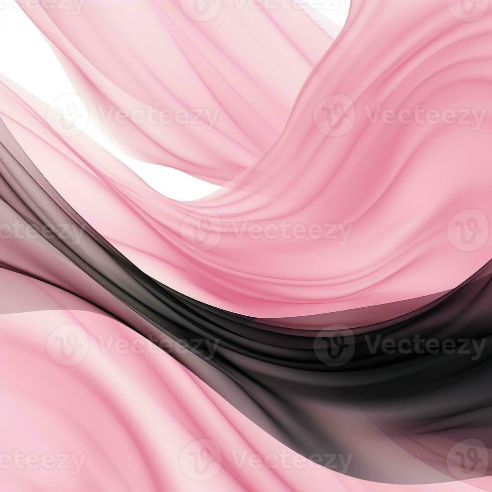 Abstract texture in black pink white color with wave effect, liquid, fabric photo