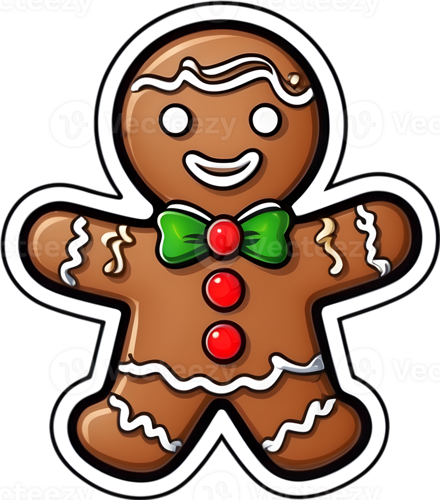 gingerbread clipart - gingerbread man clipart ai generative 33518111 PNG