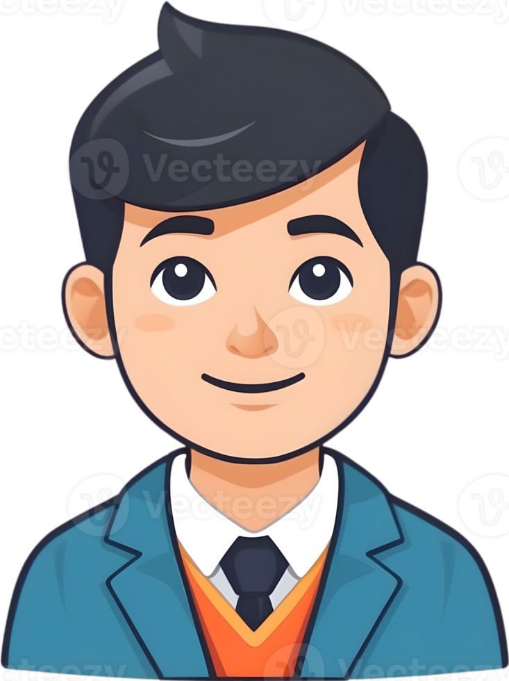 businessman cartoon clipart ai generative png