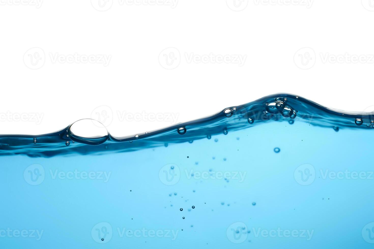 Water surface movement. white background. Movement. Close-up view. photo
