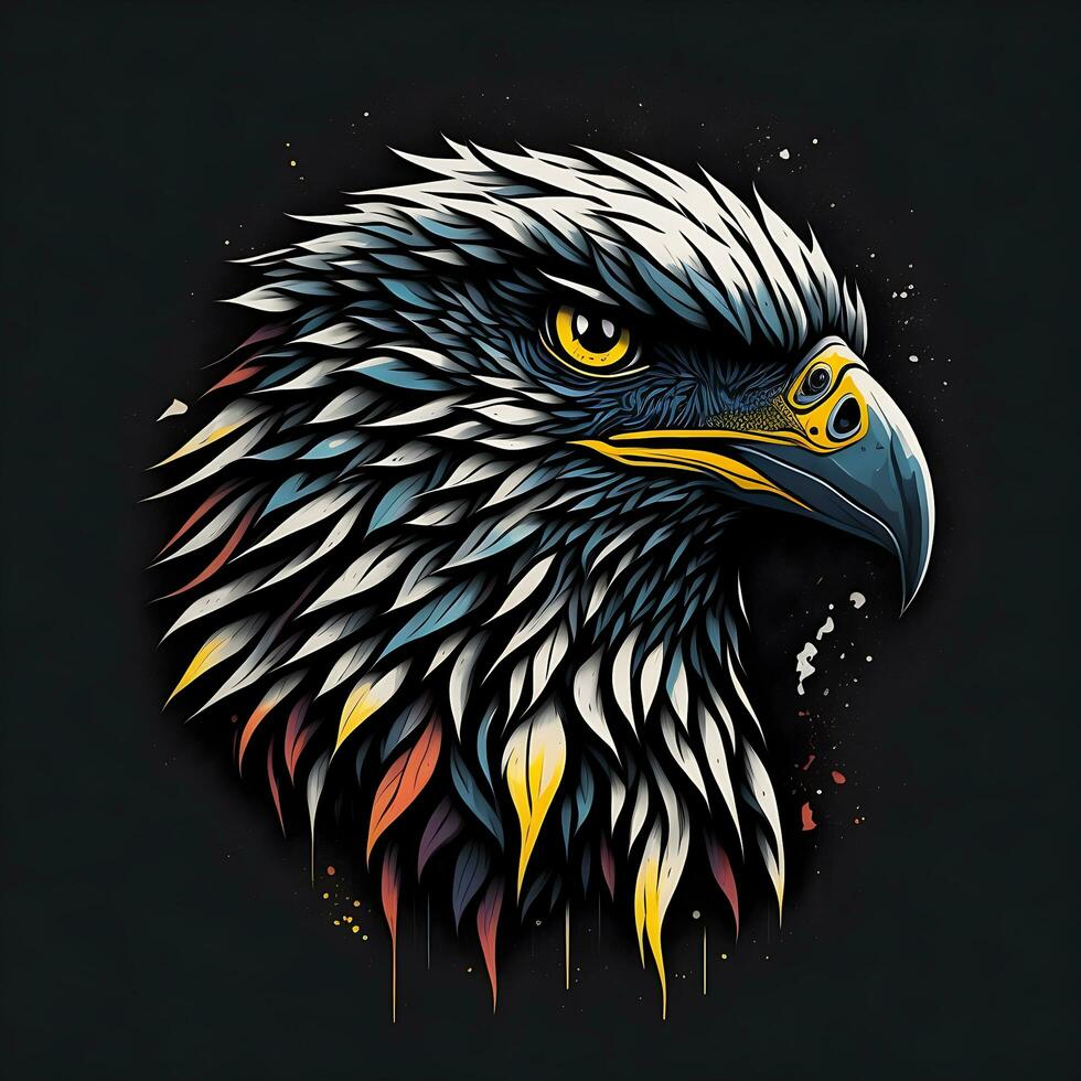 hawk face logo photo