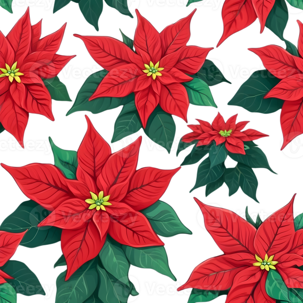 Poinsettia ai generative png