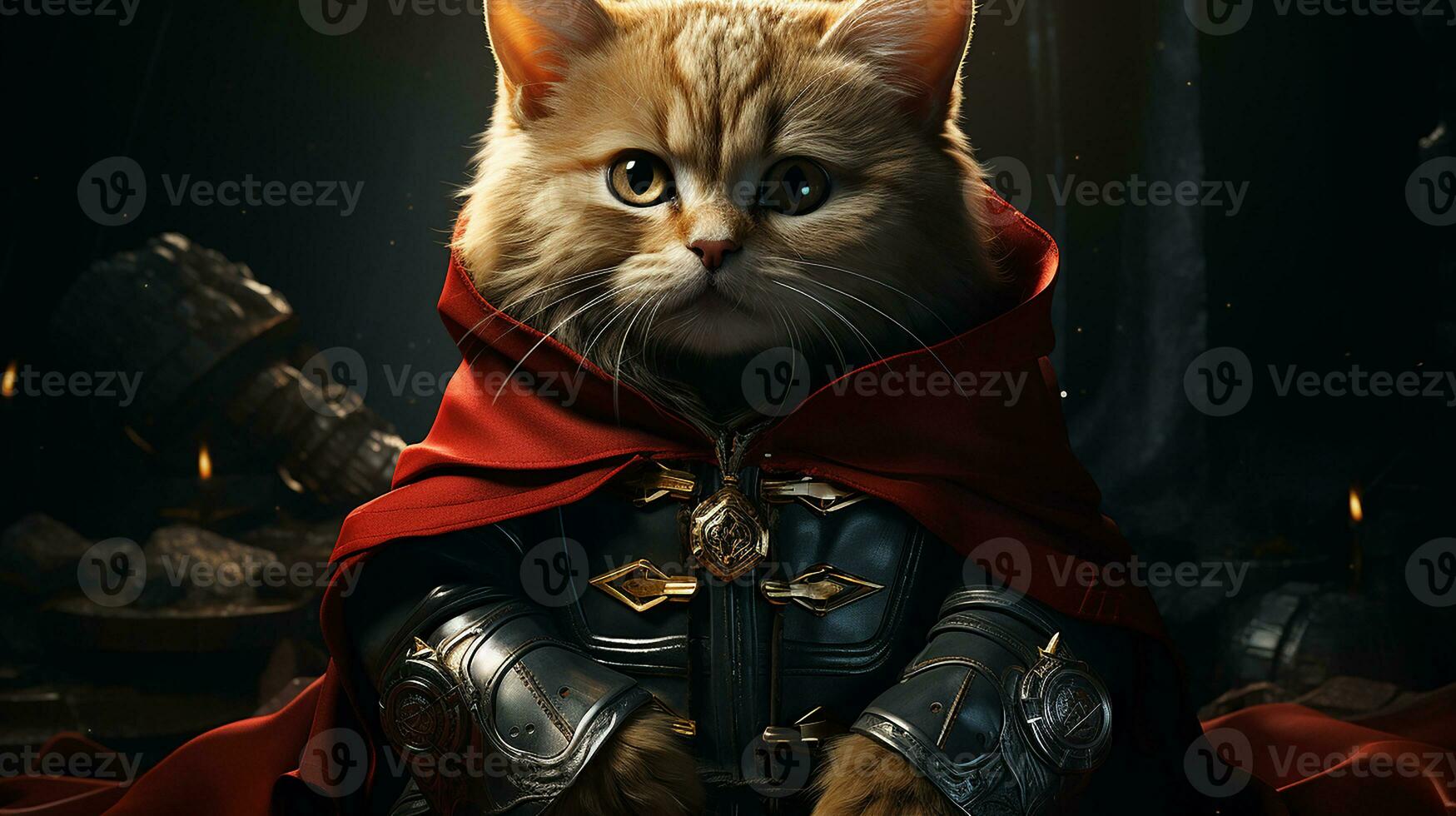 Beautiful funniest cat picture, cute feline animal background image, AI Generated photo