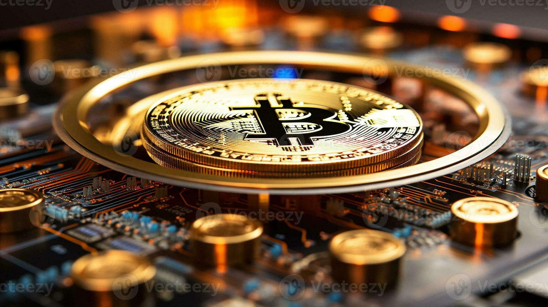 Cryptocurrency casino background image, AI Generated photo