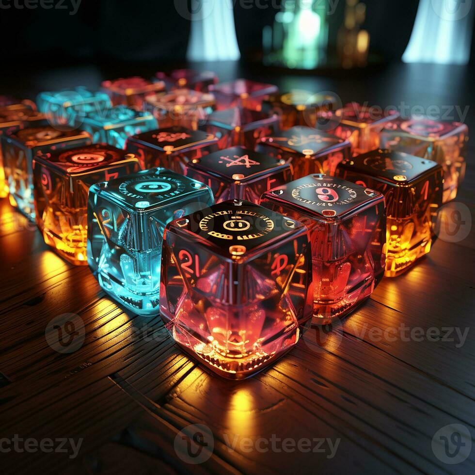Cryptocurrency casino background image, AI Generated photo