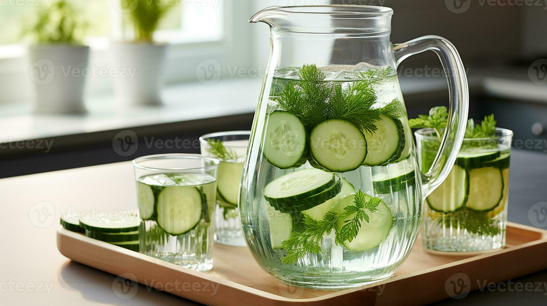 Fresco limonada con Lima y menta, ai generado foto