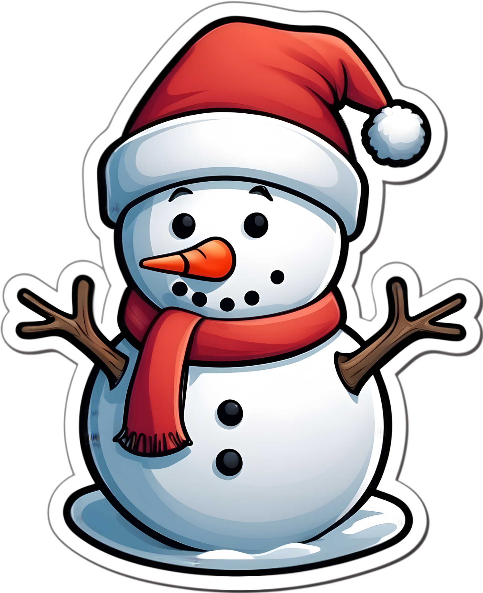 snowman clipart ai generative,Christmas icons, Festive symbols, Holiday ...