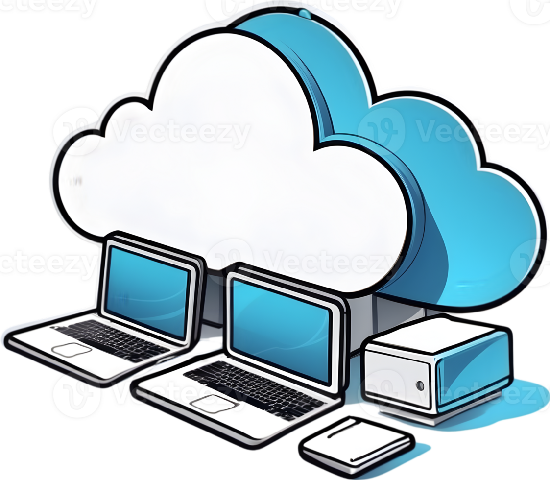 cloud computing, , ai generative png
