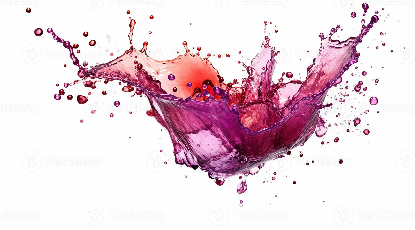 Red wine splash isolated, AI Generated photo