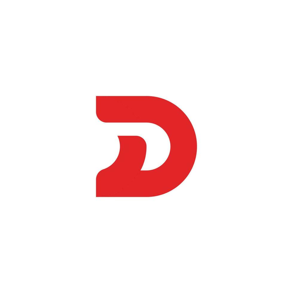 plantilla de diseño de icono de logotipo de letra d vector