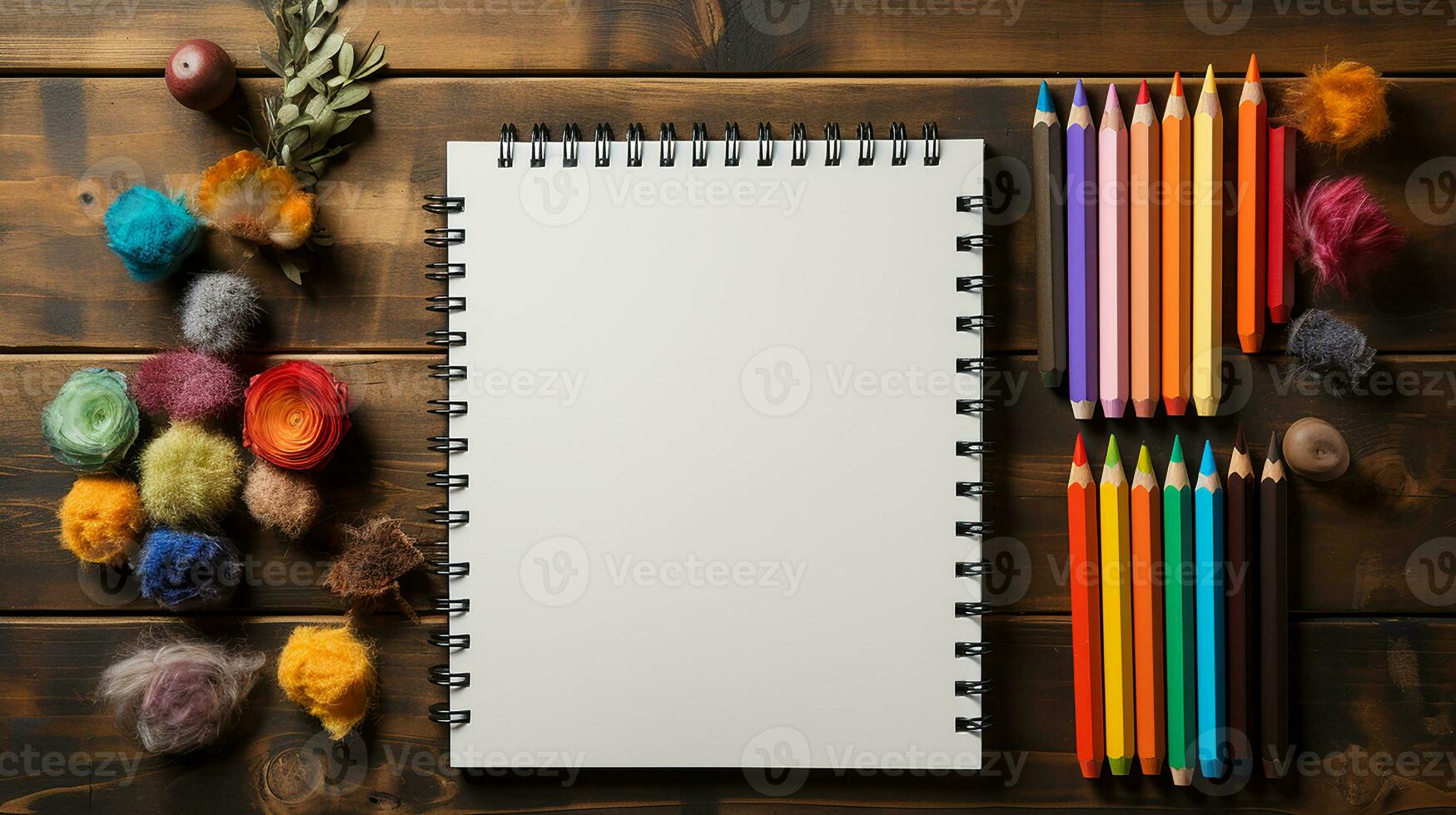 Blank white paper, AI Generated photo