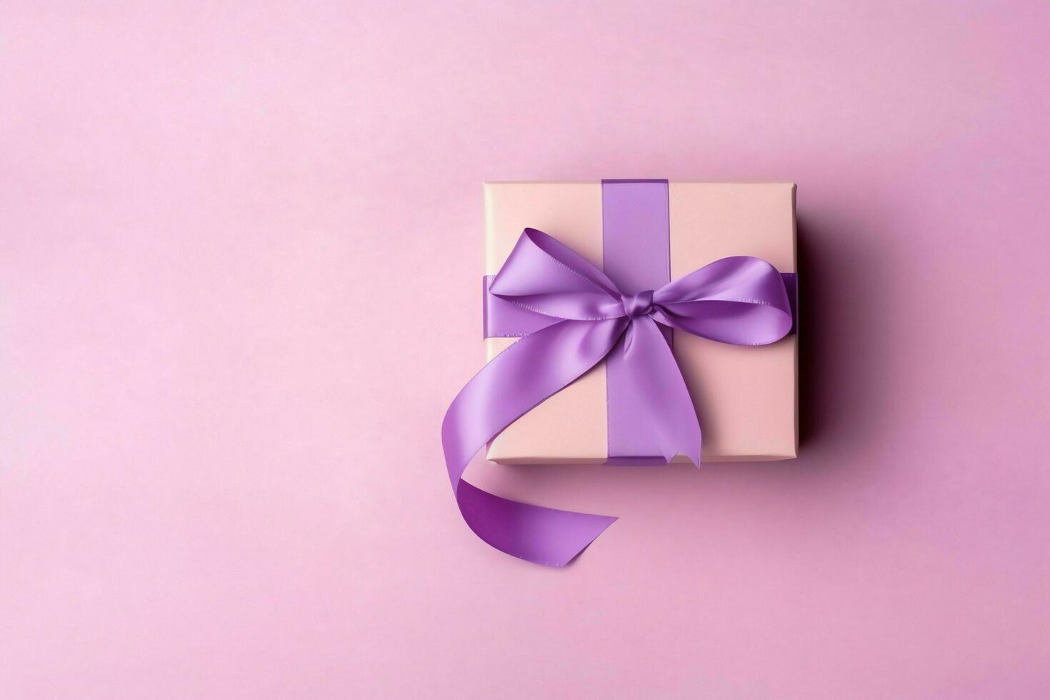 Colorful gift boxes present with ribbon and bow. For birthday, christmas gift or valentine occasions concept by AI Generated photo