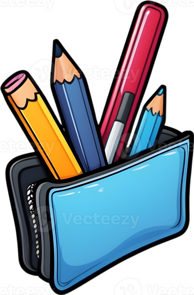 pencil case  ai generative png