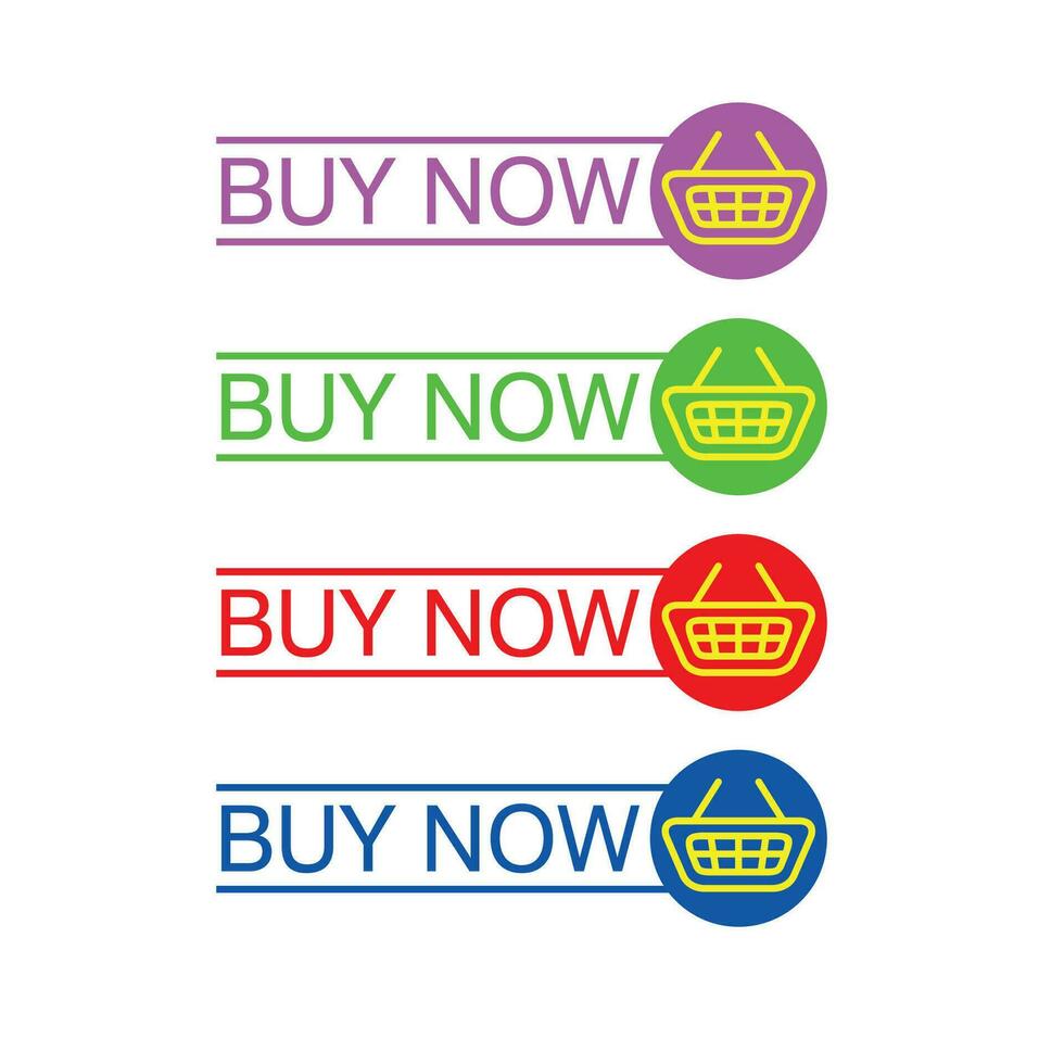 buy now button design. cursor sign and symbol. vector