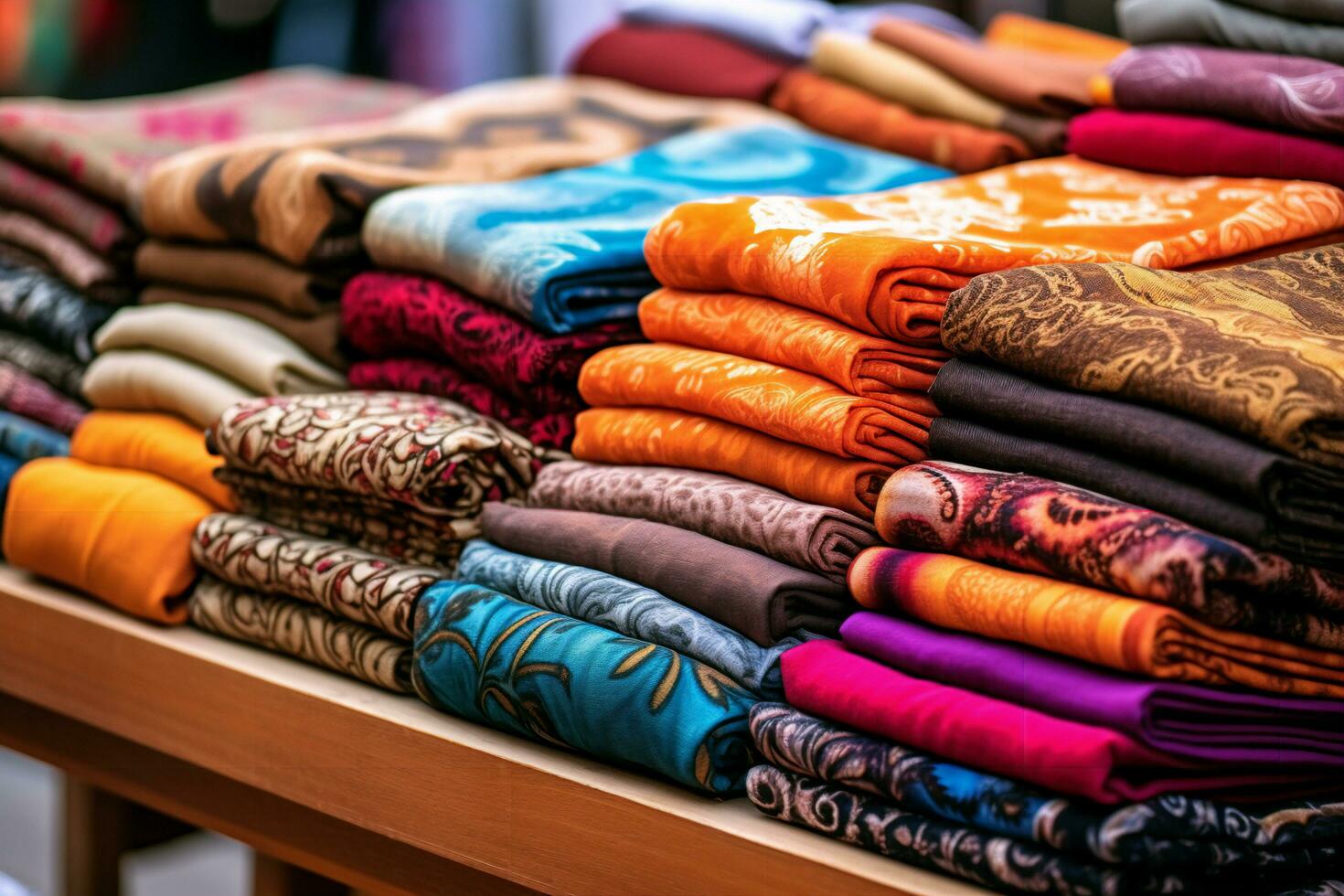Vibrant Fall Marketplace Stall - AI generated photo