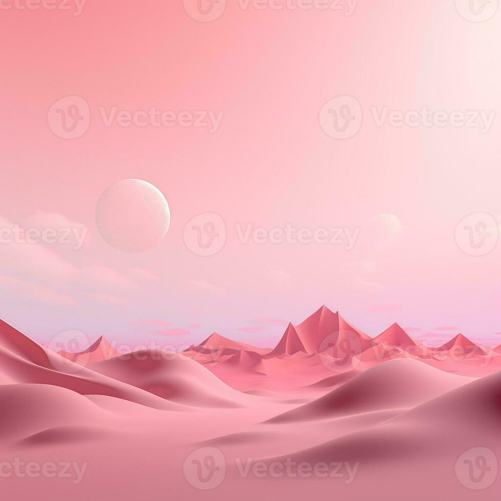 Simple pink background, empty space for text and design photo