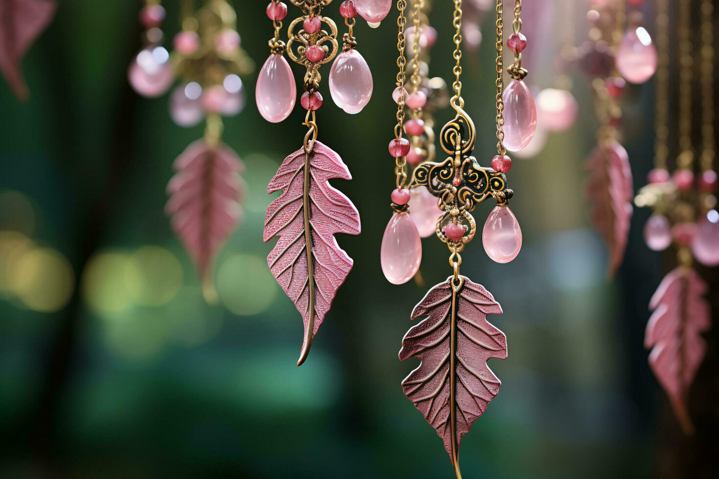 Forest-Inspired Bling for Autumn - AI generated photo