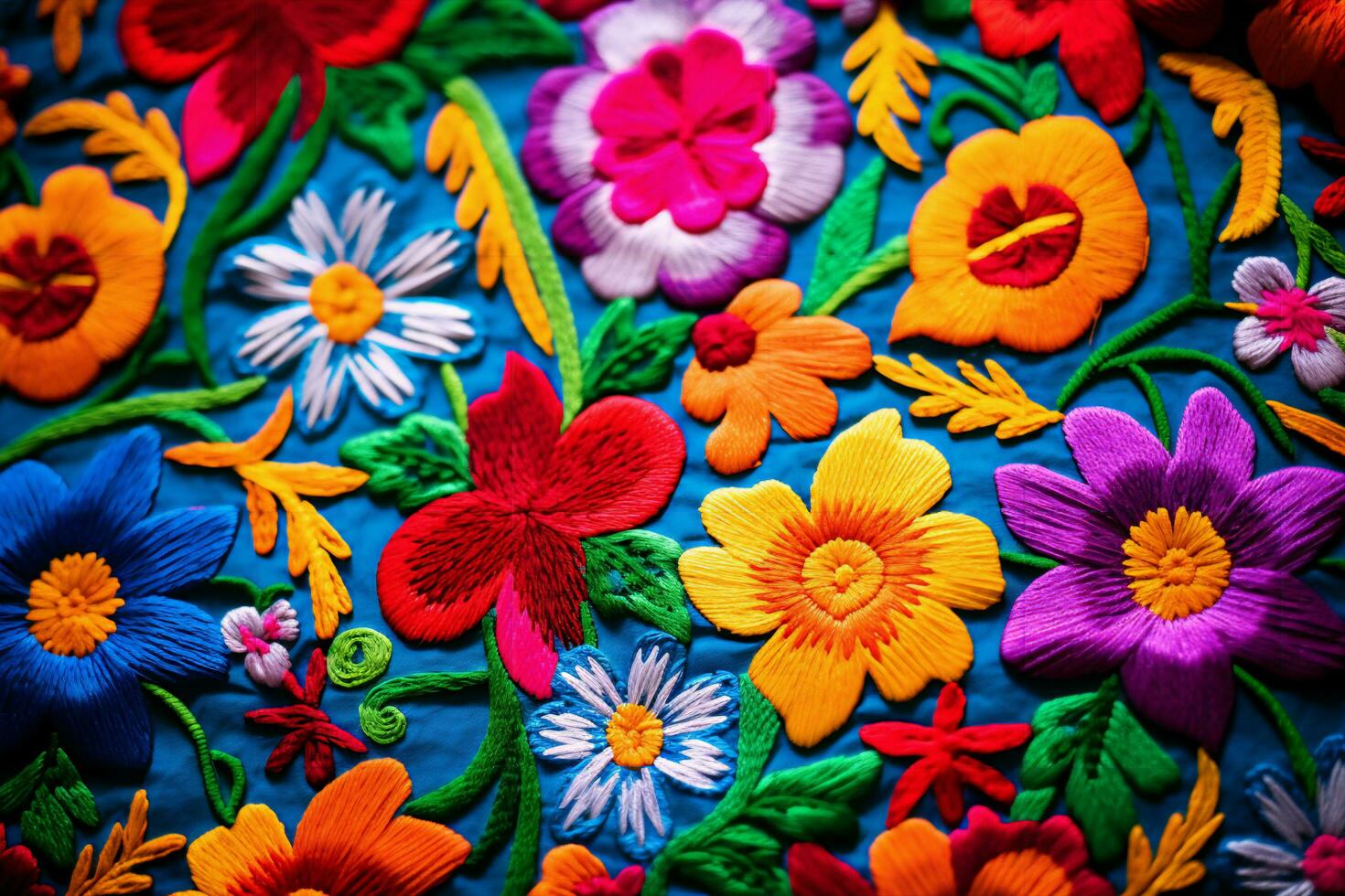 A Burst of Colors in Hispanic Heritage Tradition and Joy - AI generated photo