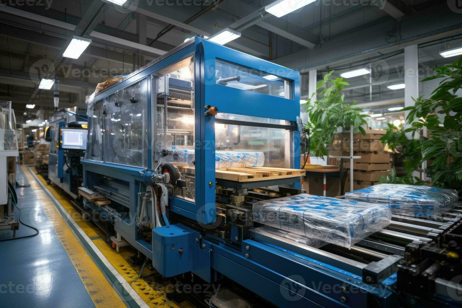 inside factory show production line professional advertising photography AI Generated photo