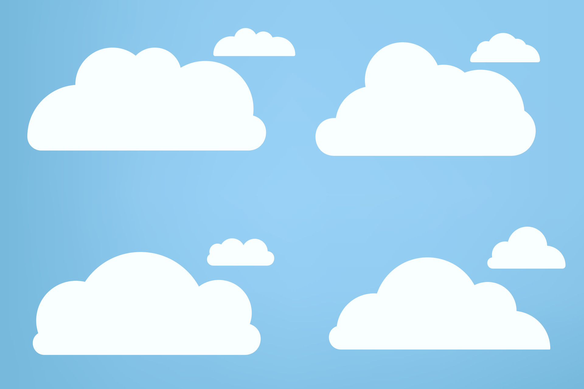 Groups of white cloud objects, cloud concepts, clouds element, clouds