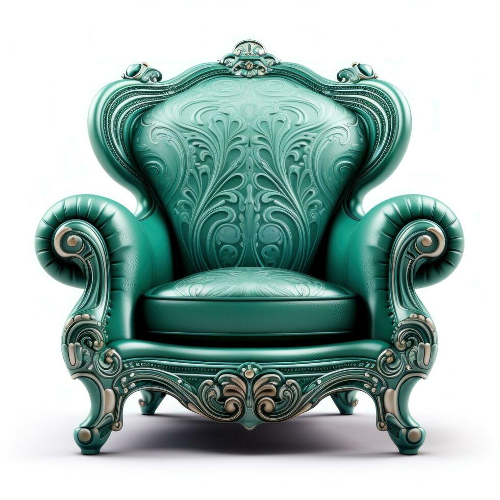 a mint chair isolated photo