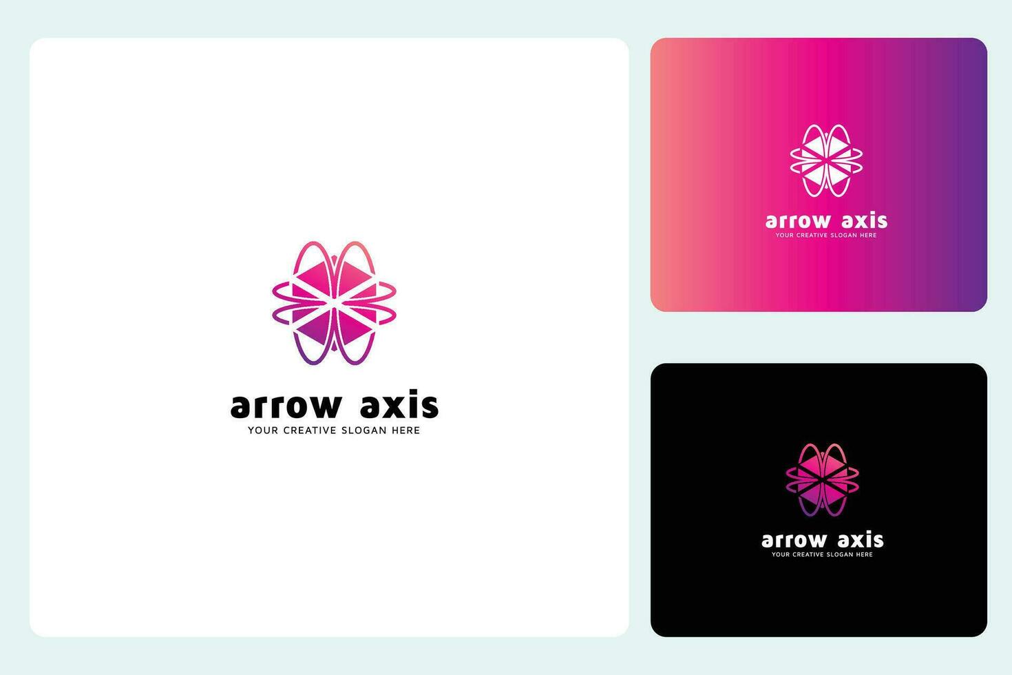 Creative Hexagonal Arrow Logo Design Template vector
