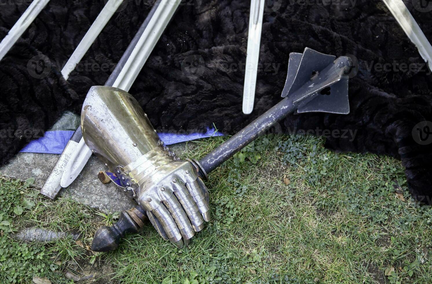 Old medieval armor photo